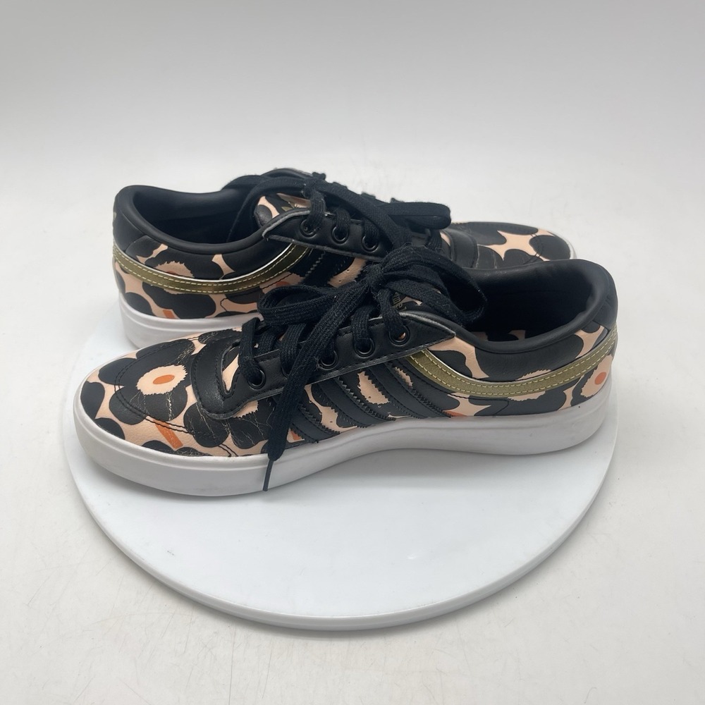 Marimekko X Adidas Bryony Unikko Sneakers Womens 7 Athletic Black GW2264 Shoes - Picture 7 of 10